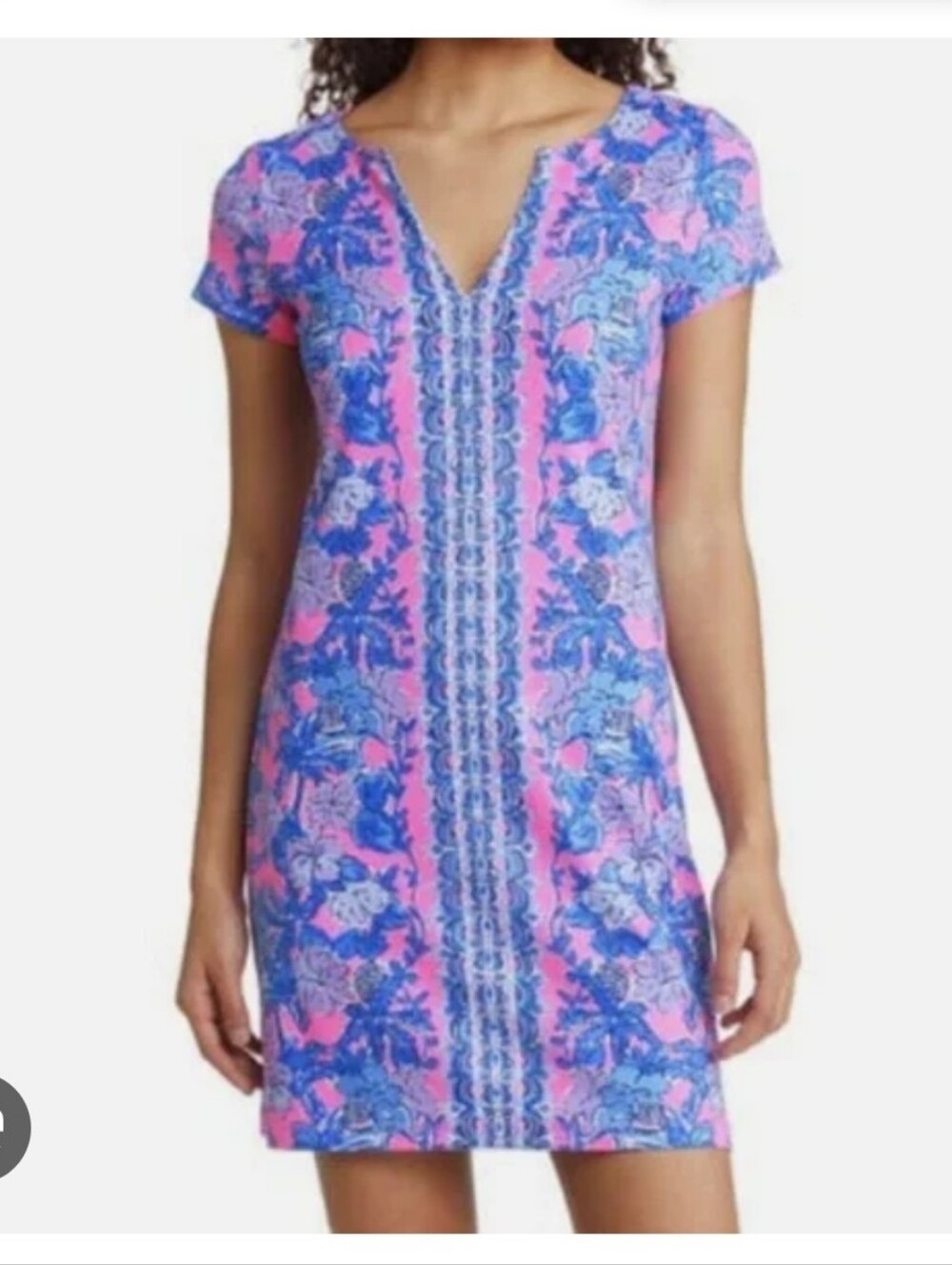 Lilly Pulitzer Sz Med Dress Blue And Pink